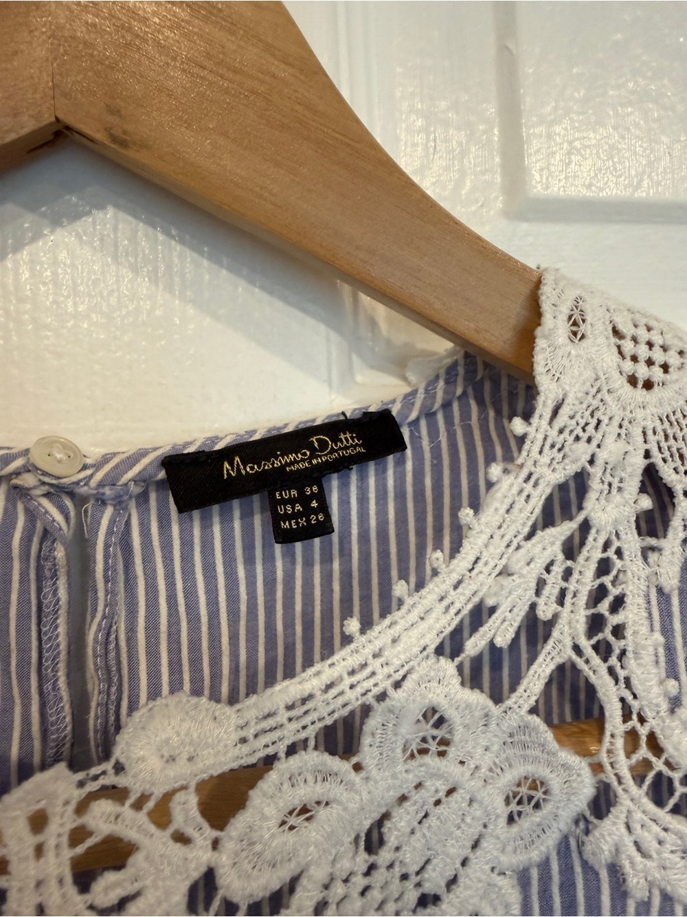 Massimo Dutti Sleeveless Lace Blouse Top - Picture 4 of 7